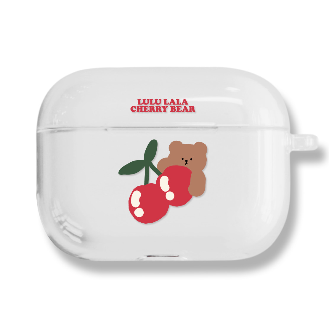 [CLEAR AIRPODS PRO] 663 체리BEAR