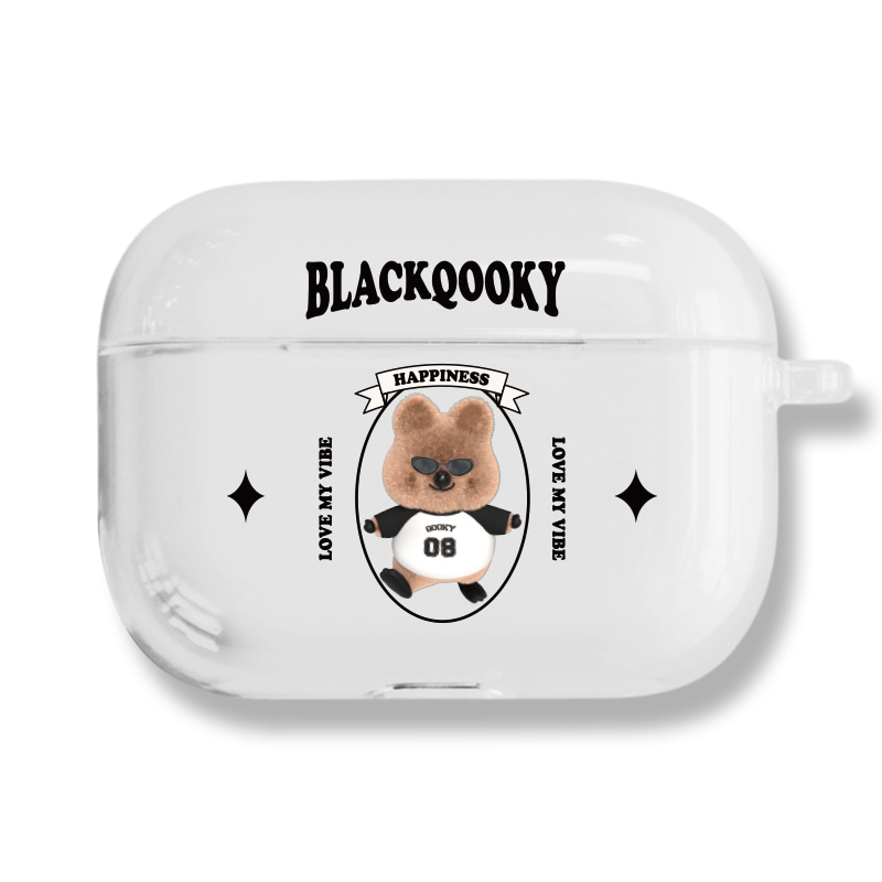 [CLEAR AIRPODS PRO] 754 블랙Qooky