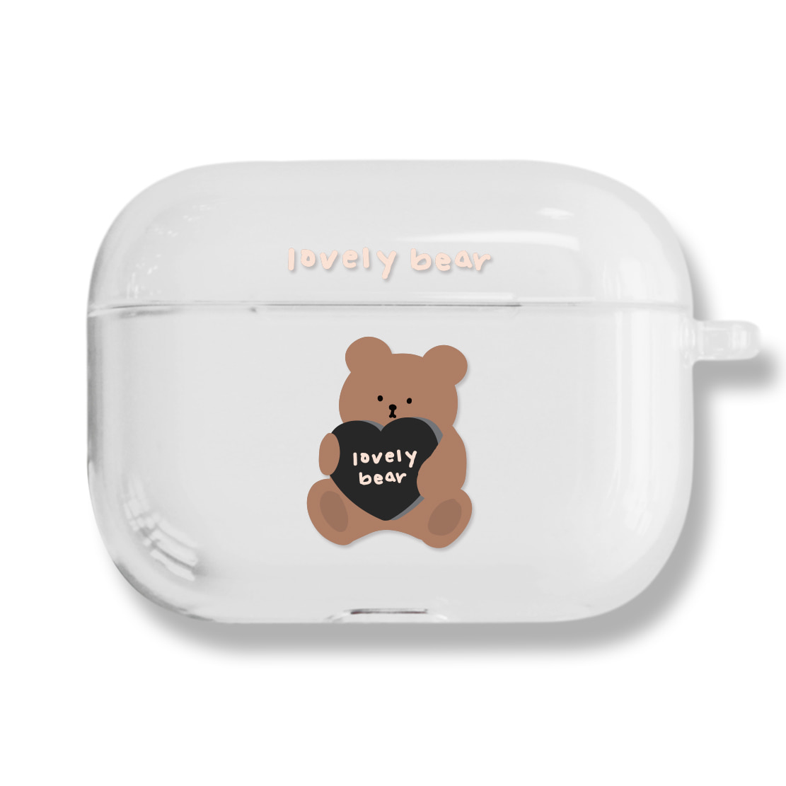 [CLEAR AIRPODS PRO] 595 Teddy베어(블랙)