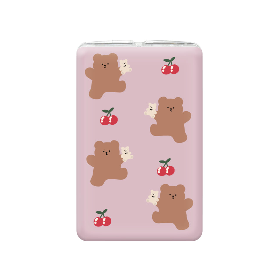 ◆카드포켓홀더 600 룰루랄라곰(핑크)